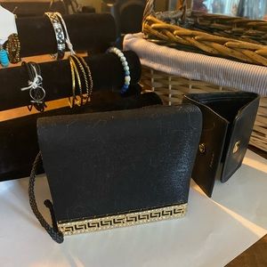 🎈Elegant Black Bag with Black Leather Wallet⭐️Sale